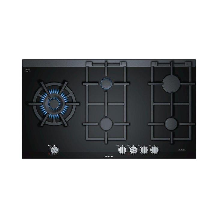 Siemens studioLine ER9A6SS71N 5 pits gaskookplaat, Witgoed en Apparatuur, Kookplaten, Gebruikt, Inbouw, Gas, 5 kookzones of meer