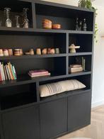 Goossens zwarte kast, Ophalen of Verzenden, Zo goed als nieuw, 25 tot 50 cm, 200 cm of meer