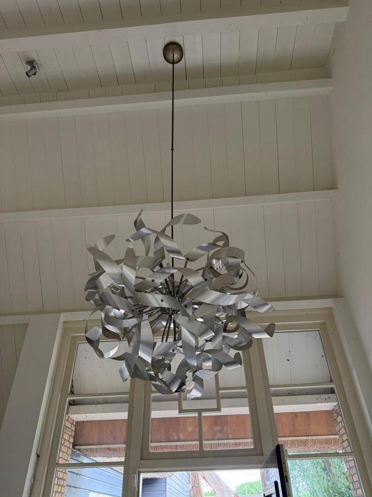 Prachtige Lucide Atomita design hanglamp - doorsnede 90 cm, Huis en Inrichting, Lampen | Kroonluchters, Zo goed als nieuw, Ophalen
