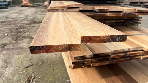 Hardhouten planken geschaafd 25x120mm € 4,50 per meter, Tuin en Terras, Palen, Balken en Planken, Zo goed als nieuw, Planken, Hardhout