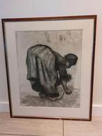 Reproductie Van Gogh - Vrouw met schop, Antiek en Kunst, Ophalen of Verzenden