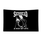 Grote vlaggen Skinhead (150x90cm), Ophalen of Verzenden, Nieuw
