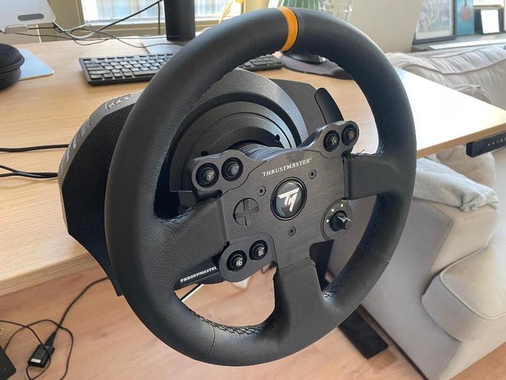 Thrustmaster TX Leather Edition XBOX/PC (Nieuwstaat), Computers en Software, Joysticks, Zo goed als nieuw, Ophalen