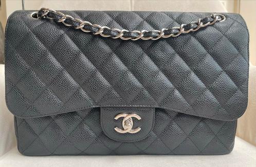 Chanel Jumbo Flap Bag, Sieraden, Tassen en Uiterlijk, Tassen | Damestassen, Gebruikt, Handtas, Zwart, Ophalen of Verzenden