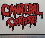 Cannibal Corpse erg  mooie  shaped sticker  --- 8 x12.5 cm, Verzenden, Gebruikt, Overige typen