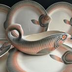 Digoin Frankrijk Vis Servies, prijs vanaf, Huis en Inrichting, Keuken | Servies, Gebruikt, Ophalen of Verzenden, Overige stijlen