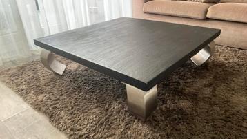 Salon tafel met zilveren poten