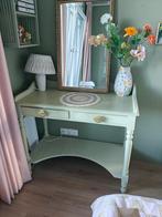 Brocante handgemaakte kaptafel, Huis en Inrichting, Tafels | Kaptafels, Ophalen, Gebruikt, 100 tot 150 cm, Minder dan 100 cm