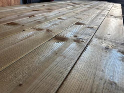 Grenen planken geïmpregneerd 16x140 4 meter lang schutting, Tuin en Terras, Palen, Balken en Planken, Zo goed als nieuw, Planken