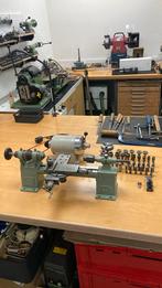 Pultra horlogemakers draaibank met Mulifix motor, Ophalen, Zo goed als nieuw, Metaaldraaibank