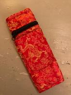 Vintage Chinees Japans portemonnee boho hip tasje riemtasje, Ophalen of Verzenden, Zo goed als nieuw, Rood