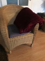 Fauteuil van Riet/rotan te koop, Huis en Inrichting, Fauteuils, Ophalen, Gebruikt, 50 tot 75 cm, Riet of Rotan
