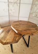 Salontafel set mangohout, Huis en Inrichting, Ophalen, 50 tot 100 cm, 50 tot 100 cm, Zo goed als nieuw