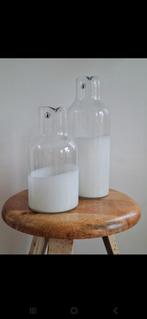 Glazen Karaffen - Set van 2 Ikea, Wit, Ophalen of Verzenden, Minder dan 50 cm, Glas