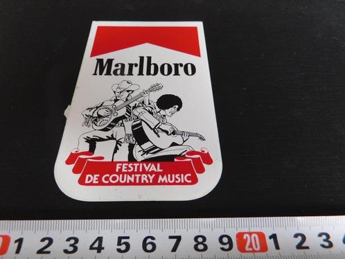 sticker marlboro festival de country music - strip, Verzamelen, Stickers, Zo goed als nieuw, Bedrijf of Vereniging, Ophalen