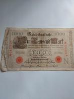 Duits bankbiljet 1000 mark uit 1910, Postzegels en Munten, Ophalen of Verzenden, Duitsland