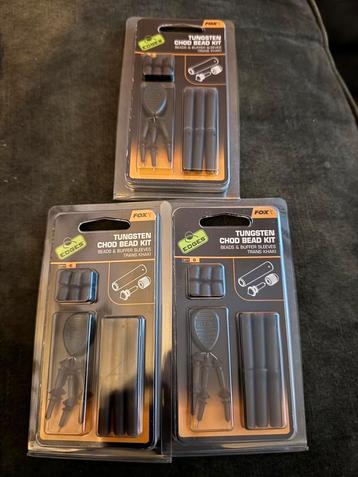 3x fox tungsten chod bead kit beschikbaar voor biedingen