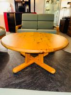 Vintage Midcentury ronde salontafel met verstelbare pootjes, Ophalen, A, A, A