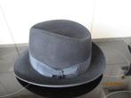 DONKERBLAUWE HERENHOED- STETSON-JACQUELOOT OOSTENDE, STETSON, Hoed, Ophalen of Verzenden, 57 cm (M, 7⅛ inch) of minder
