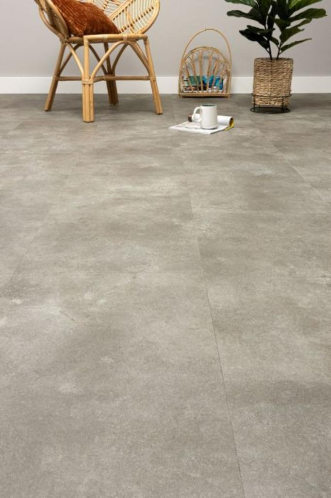 Laminaat Cando pvc Feel XL beton grijs(6), Huis en Inrichting, Stoffering | Vloerbedekking, Nieuw, Laminaat, Grijs, Ophalen