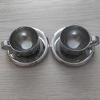 2 dubbelwandige  espressokopjes. Stainless steel 18/10., Huis en Inrichting, Keuken | Servies, Overige materialen, Gebruikt, Overige typen