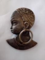 Vintage Broche Tête de Femme, Ophalen of Verzenden