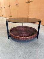 Vintage ronde salontafel Rohé Noordwolde Rudolf Wolf, Huis en Inrichting, Tafels | Salontafels, Ophalen, Gebruikt, 50 tot 100 cm