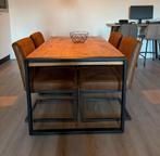 Eettafel set met 4 stoelen, Huis en Inrichting, Tafels | Eettafels, Ophalen, Gebruikt, 100 tot 150 cm, 150 tot 200 cm