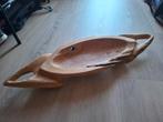 Teakhouten schaal - fruitschaal 65x18 cm, Huis en Inrichting, Woonaccessoires | Overige, Ophalen, Zo goed als nieuw