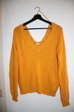 ZGAN Cache Cache oker geel gebreid trui - v hals S/36, Kleding | Dames, Ophalen of Verzenden, Zo goed als nieuw, Maat 36 (S), Geel