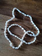 Schelpjes ketting - Damesketting, Ophalen of Verzenden, Zo goed als nieuw, Wit, Overige materialen
