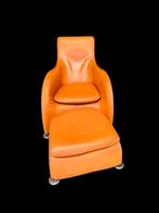Loge / Montis fauteuil met hocker, Huis en Inrichting, Fauteuils, Ophalen, 75 tot 100 cm, 50 tot 75 cm
