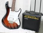 Yamaha Sunburst Stratocaster 112J + practice amp. + kabel., Gebruikt, Met versterker, Solid body, Ophalen