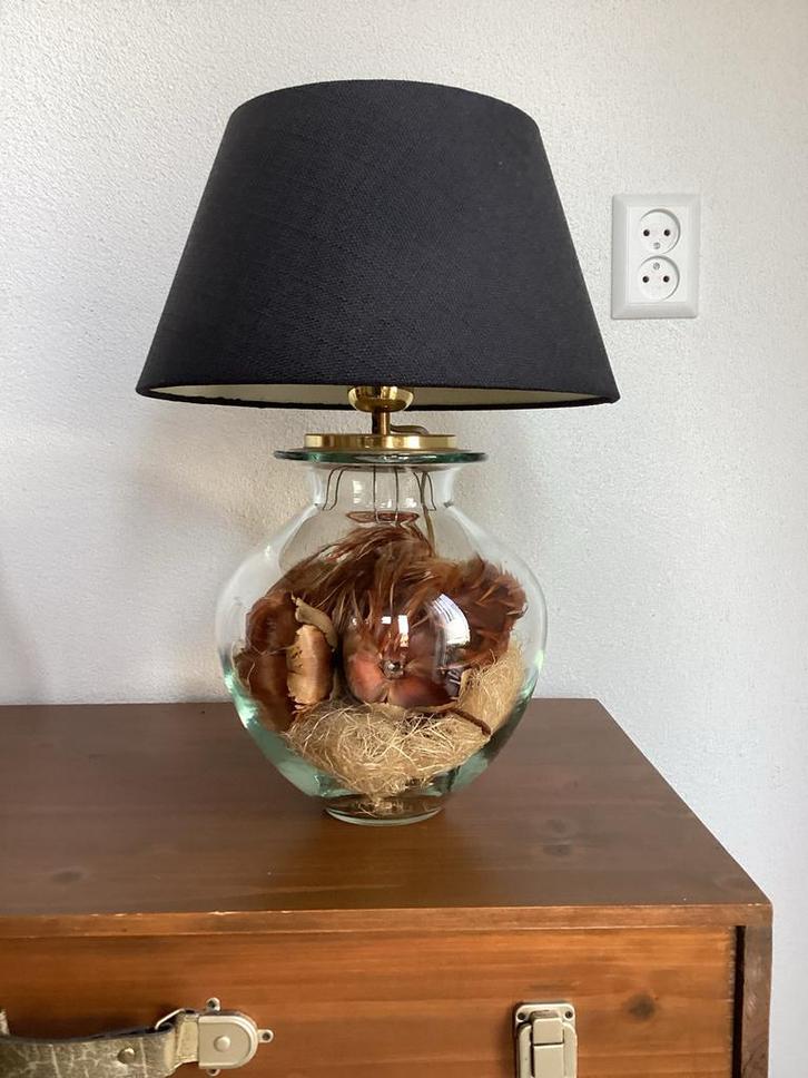 Tafellamp met vaasvoet & 2 kappen, Muziek en Instrumenten, Orgels, Zo goed als nieuw, Overige typen, Ophalen