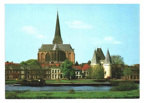 973095	Kampen	Bovenkerk IJssel Binnenvaartschip	Nette oude k, Verzamelen, Ansichtkaarten | Nederland, Ongelopen, Overijssel, Ophalen of Verzenden