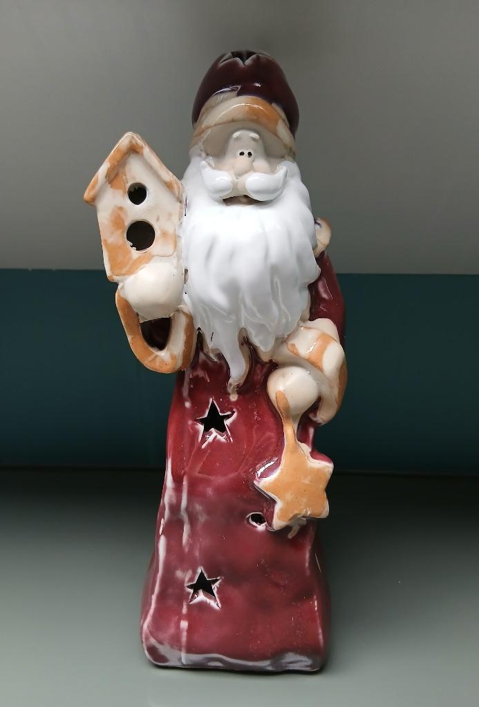 Kerstman - Waxinelichthouder, Diversen, Kerst, Zo goed als nieuw, Ophalen of Verzenden