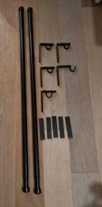 Ikea Gordijnroede Compleet, Huis en Inrichting, Ophalen, Gebruikt, Zwart, Modern