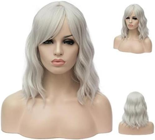 NIEUW! Atayou pruik grijs en zwart/wit, Sieraden, Tassen en Uiterlijk, Uiterlijk | Haarverzorging, Nieuw, Pruik of Haarverlenging