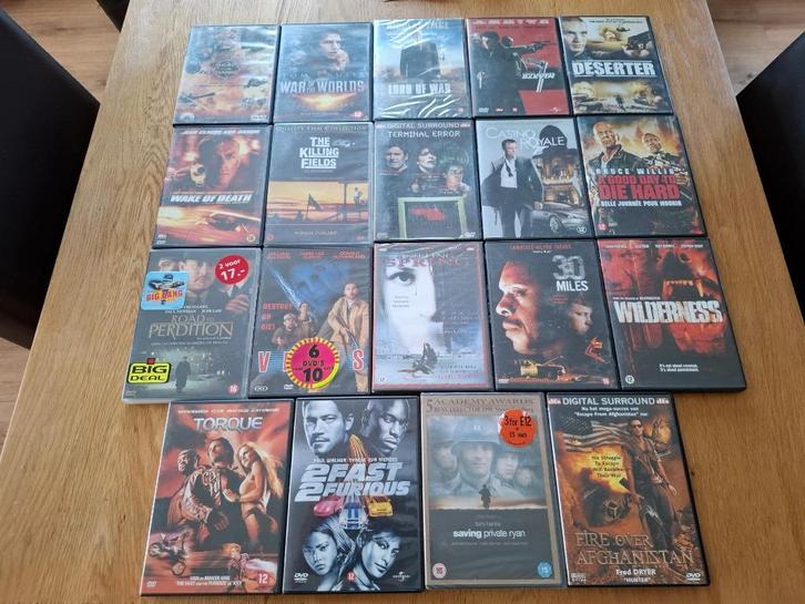 19 oorlogs DVD's, Cd's en Dvd's, Dvd's | Actie, Zo goed als nieuw, Actie, Vanaf 16 jaar, Ophalen of Verzenden