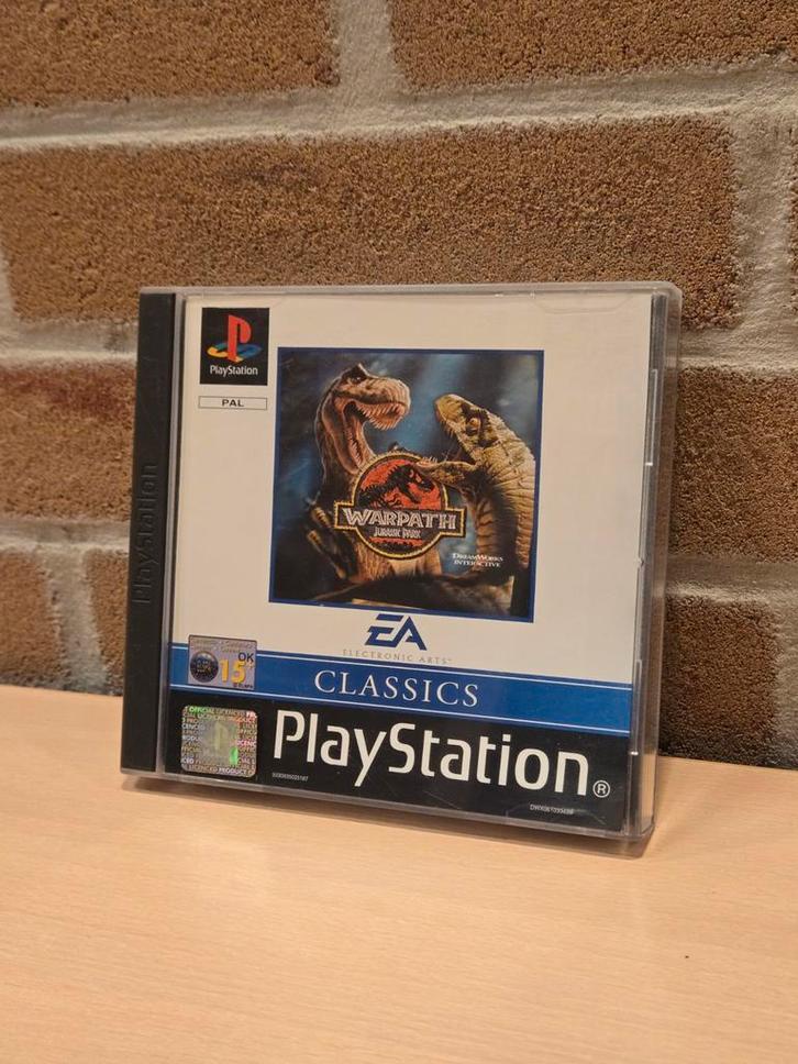 Jurassic Park Warpath - Sony PlayStation, Spelcomputers en Games, Games | Sony PlayStation 1, Gebruikt, Simulatie, 1 speler, Vanaf 3 jaar