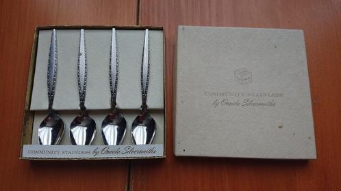 Vintage Theelepelset Community Stainless, Huis en Inrichting, Keuken | Bestek, Nieuw, Bestekset, Rvs of Chroom, Ophalen of Verzenden