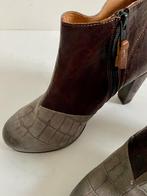 G486 Nieuw: Grotesque maat 37 lage laarsjes laarzen hak, Grotesque, Nieuw, Ophalen of Verzenden, Grijs