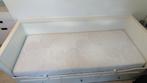 HEMNES Bedbank met 3 lades, 80x200 cm + matras, Verstelbaar, Wit, Ophalen of Verzenden, Zo goed als nieuw