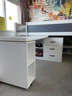Lifetime Halfhoogslaper met bureau en opbergruimte, Kinderen en Baby's, Kinderkamer | Stapelbedden en Hoogslapers, Ophalen, Zo goed als nieuw