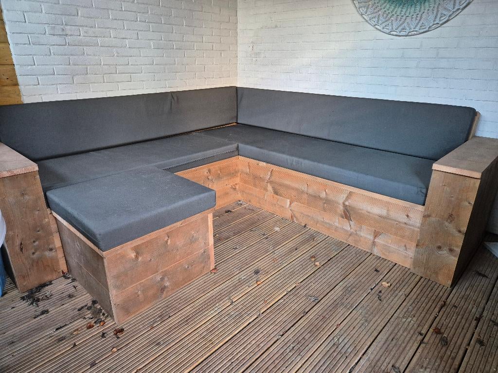 tuinbank, Tuin en Terras, Tuinsets en Loungesets, Ophalen, 5 zitplaatsen, Bank, Zo goed als nieuw
