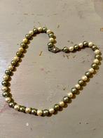 Vintage parelketting ketting parels costume jewelry strass, Ophalen of Verzenden, Zo goed als nieuw, Wit, Overige materialen