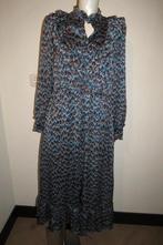 Fabienne Chapot prachtige jurk lang model ruches lijfje M, Maat 38/40 (M), Zo goed als nieuw, Fabienne Chapot, Onder de knie