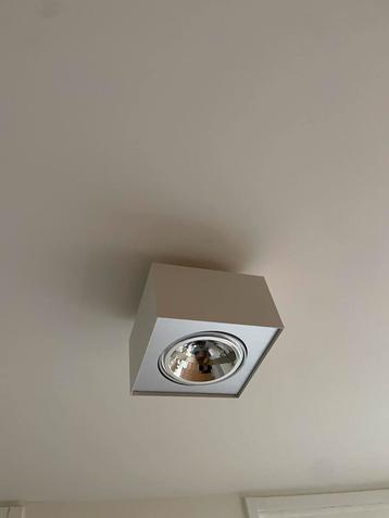 Moderne 2x plafondspot – vierkant design met AR111 spot beschikbaar voor biedingen