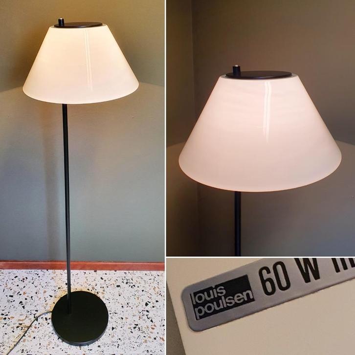 Louis Poulsen Vloerlamp - Vintage Deens design Per Iversen, Huis en Inrichting, Lampen | Vloerlampen, Zo goed als nieuw, 100 tot 150 cm