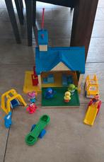 School met sesamstraat poppetjes, Ophalen of Verzenden, Zo goed als nieuw, Speelset